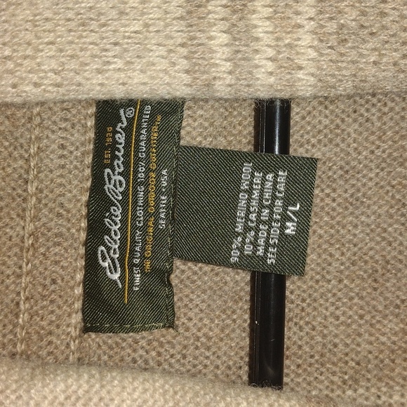 Eddie Baur Beige and Brown Striped Cardigan - Picture 4 of 7